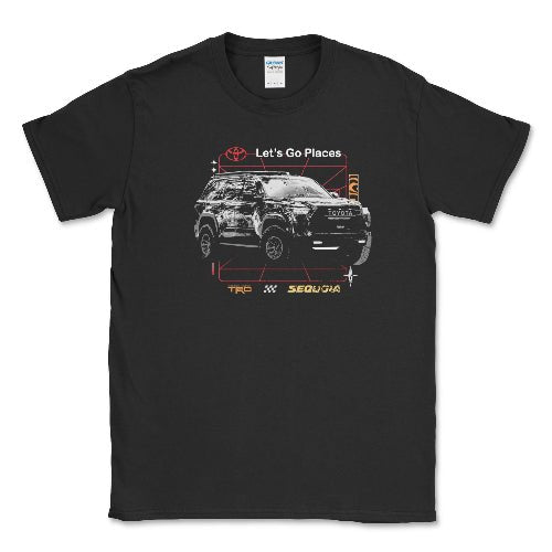 Toyota Men's Big and Tall TRD Sequoia Off Road T-shirt Hoodie, Sweatshirt | CiraTrend.com (Image 3)