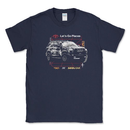 Toyota Men's Big and Tall TRD Sequoia Off Road T-shirt Hoodie, Sweatshirt | CiraTrend.com (Image 1)