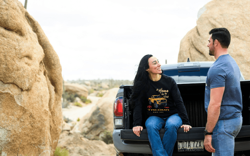 Toyota Tacoma At Home in the Wild 4x4 Long Sleeve Tee Hoodie, Sweatshirt | CiraTrend.com (Image 2)