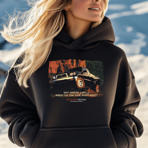 Toyota Tacoma Pick-Up Truck Retro Hoodie-Vintage Off Road T-Shirts, Sweatshirt | CiraTrend.com (Image 2)