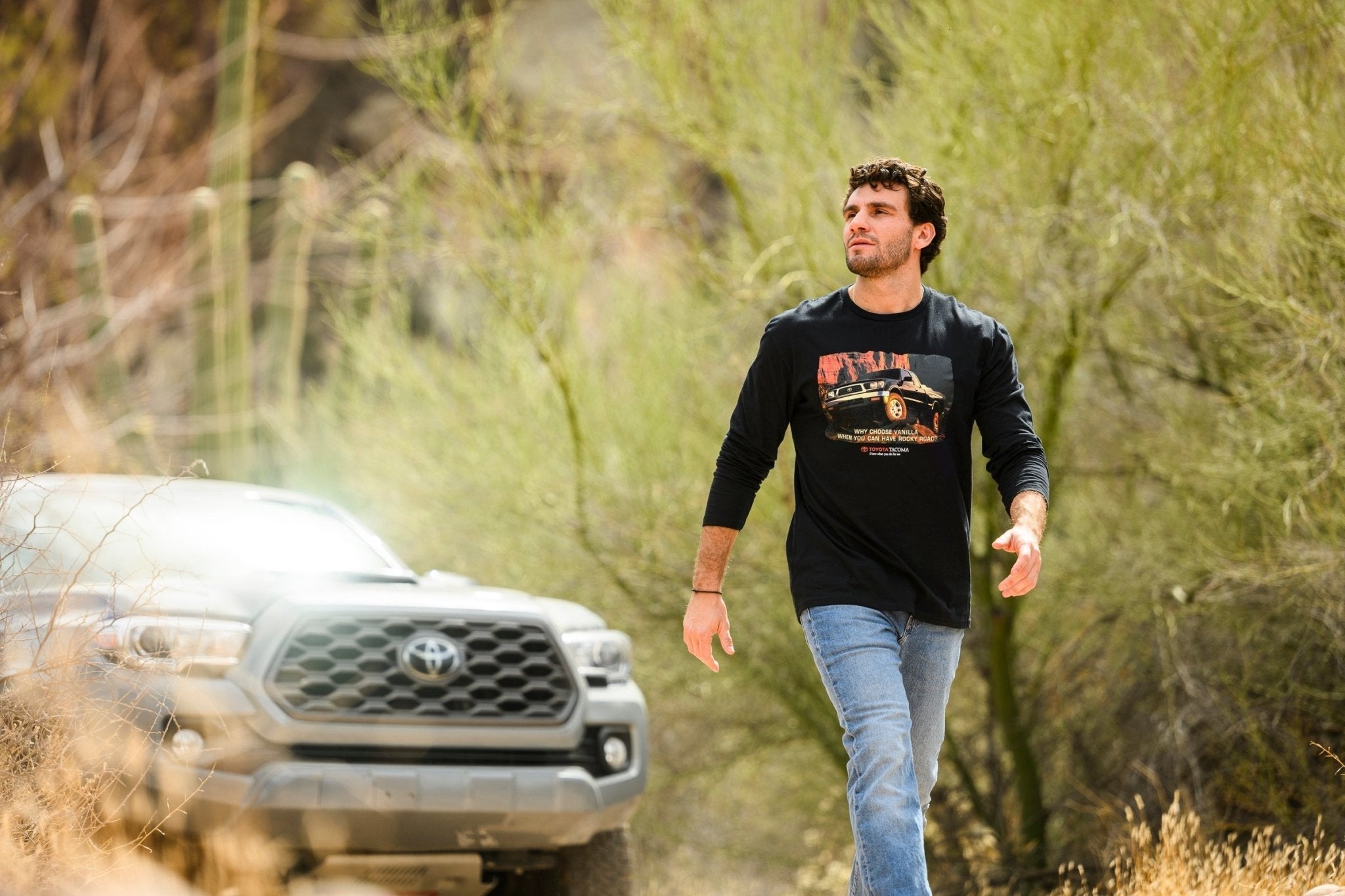 Toyota Tacoma Pick-Up Truck Vintage Inspired Long Sleeve Tee Hoodie, Sweatshirt | CiraTrend.com (Image 2)