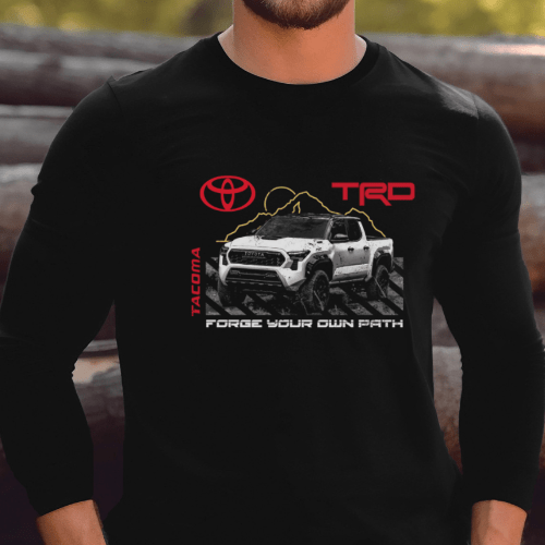 Toyota Tacoma TRD Pick-Up Long Sleeve Tee-Off Road Gear Hoodie, Sweatshirt | CiraTrend.com (Image 2)