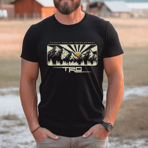 Toyota TRD Men's Big and Tall 4x4 Mountain Tee Hoodie, Sweatshirt | CiraTrend.com (Image 2)