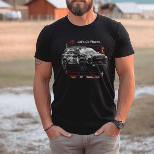 Toyota TRD Sequoia Let's Go Places 4x4 T-shirt Hoodie, Sweatshirt | CiraTrend.com (Image 4)