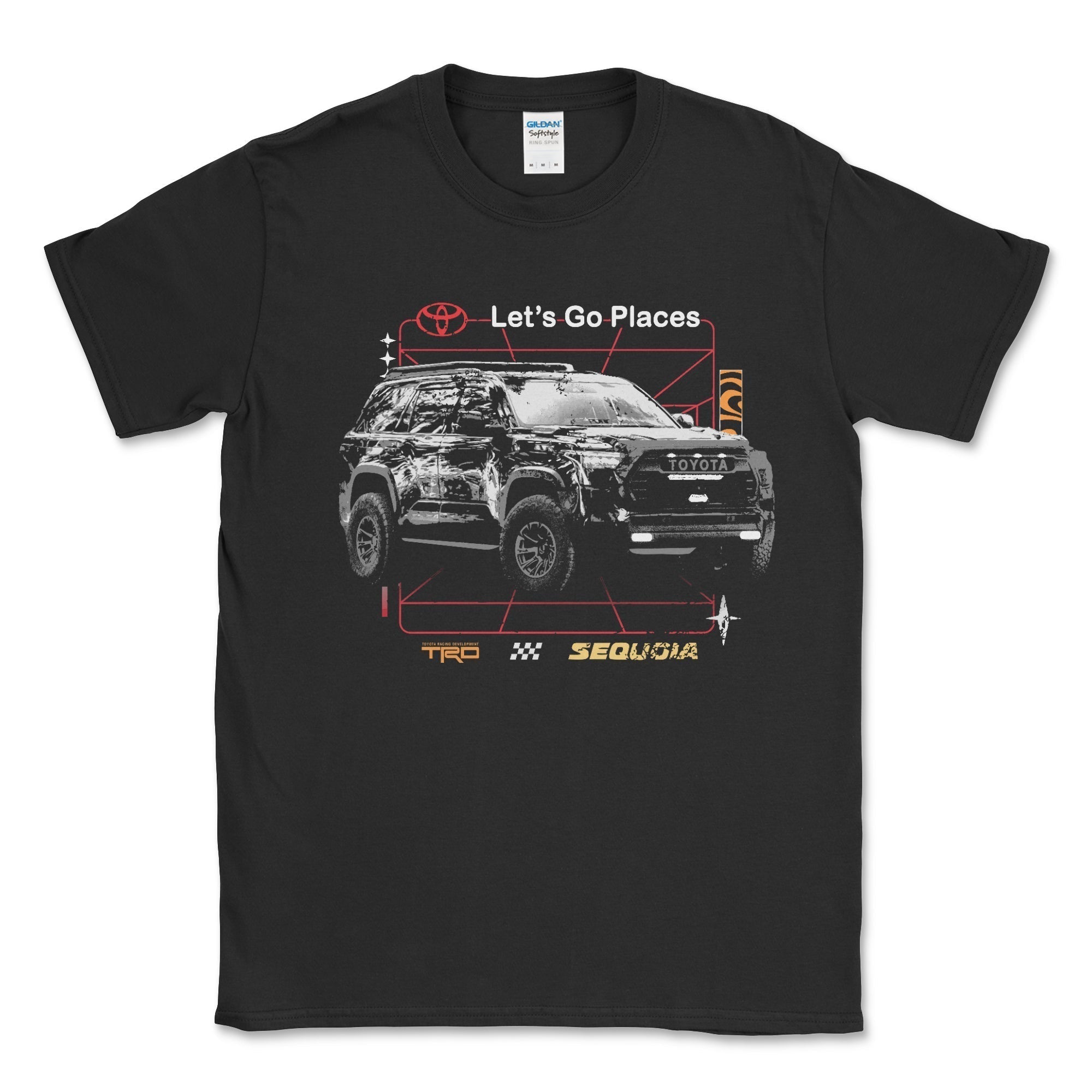 Toyota TRD Sequoia Let's Go Places 4x4 T-shirt Hoodie, Sweatshirt | CiraTrend.com (Image 1)