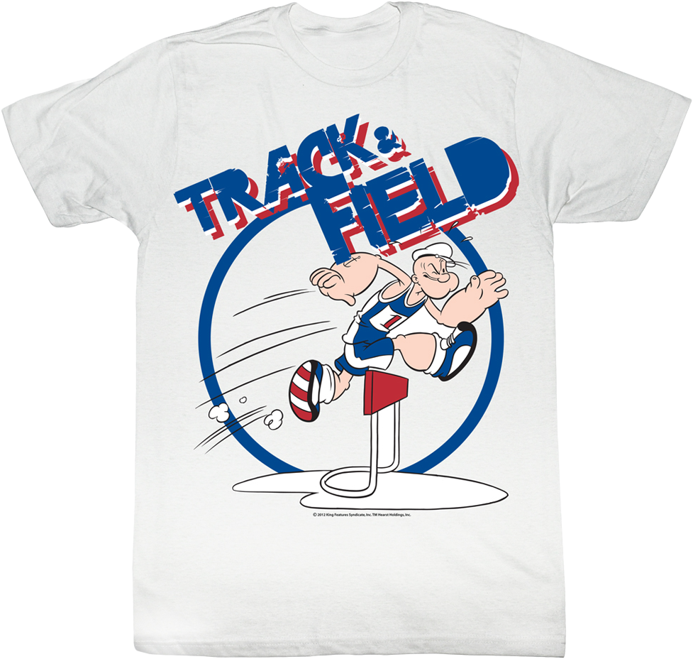 Track and Field Popeye T-Shirt Hoodie, Sweatshirt | CiraTrend.com (Image 1)