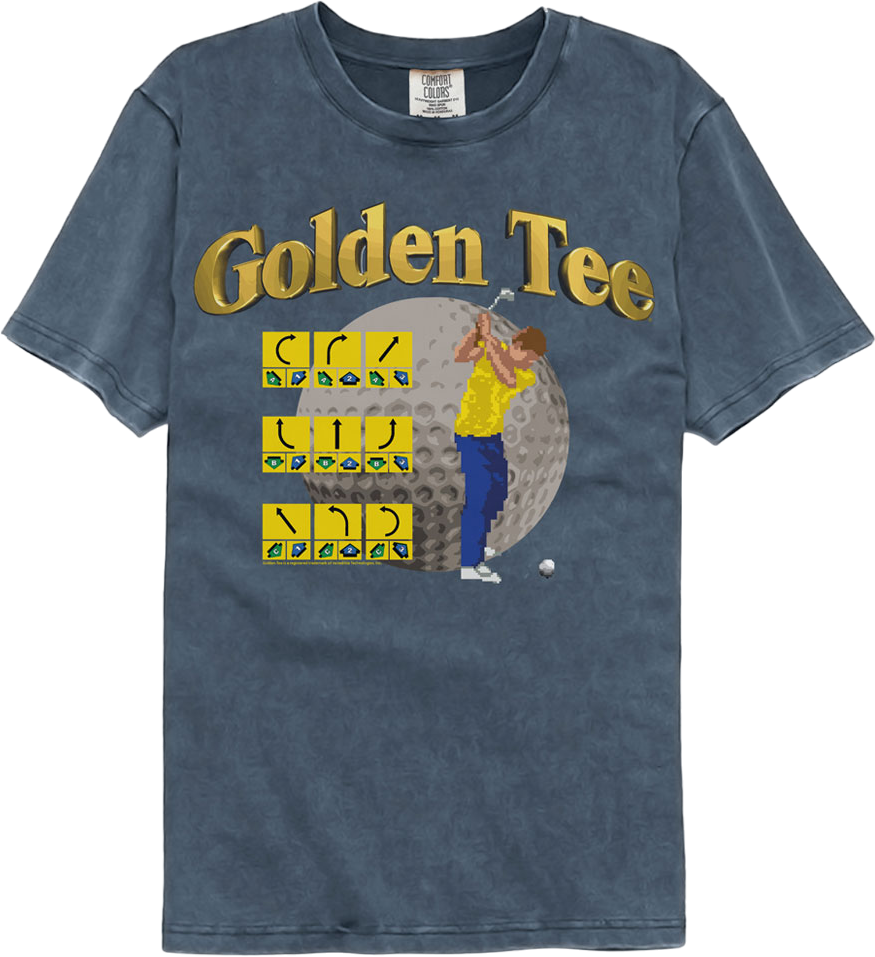 Trackball Control Golden Tee Golf Comfort Colors Brand T-Shirt Hoodie, Sweatshirt | CiraTrend.com (Image 1)
