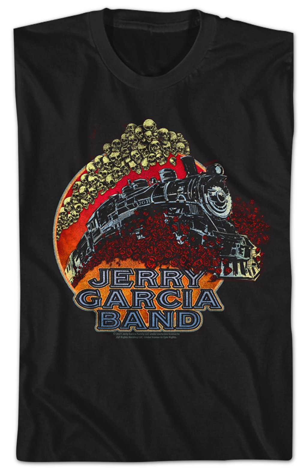 Train And Skulls Jerry Garcia Band T-Shirt Hoodie, Sweatshirt | CiraTrend.com (Image 2)