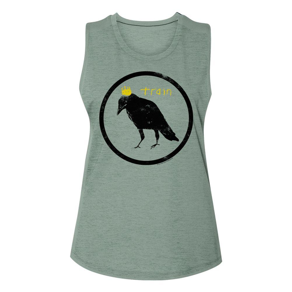Train Crow & Crown In Circle Womens Slub T-Shirt Hoodie, Sweatshirt | CiraTrend.com