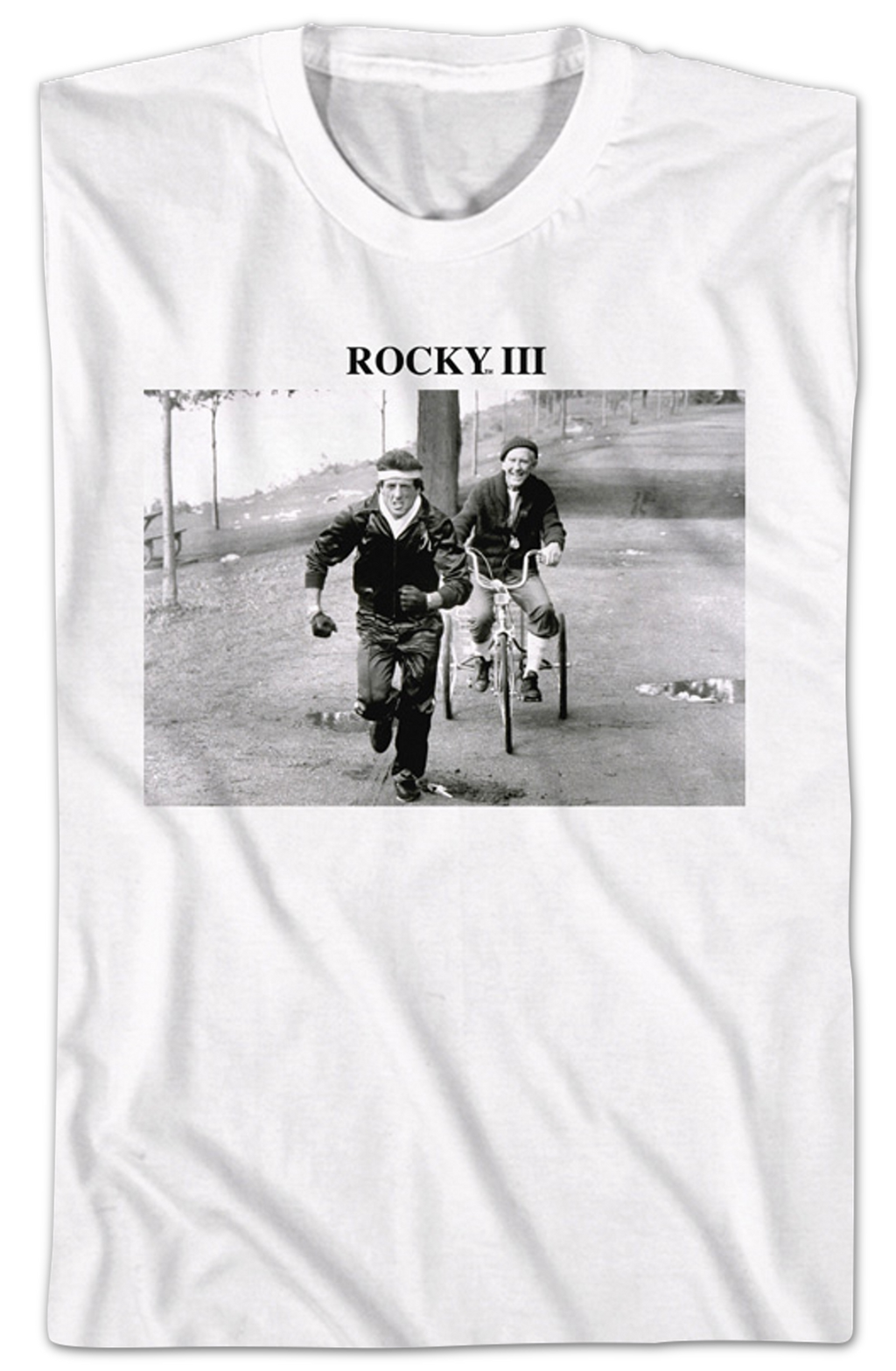 Training Black And White Photo Rocky III T-Shirt Hoodie, Sweatshirt | CiraTrend.com (Image 2)