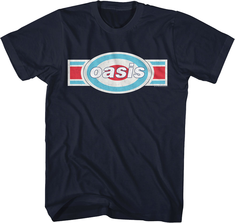 Tri-Color Logo Oasis T-Shirt Hoodie, Sweatshirt | CiraTrend.com (Image 1)