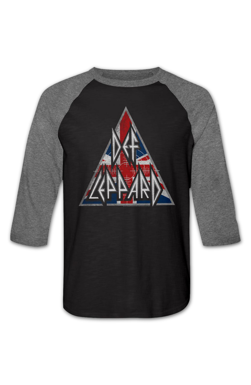 Triangle Def Leppard Raglan Baseball Shirt Hoodie, Sweatshirt | CiraTrend.com (Image 2)