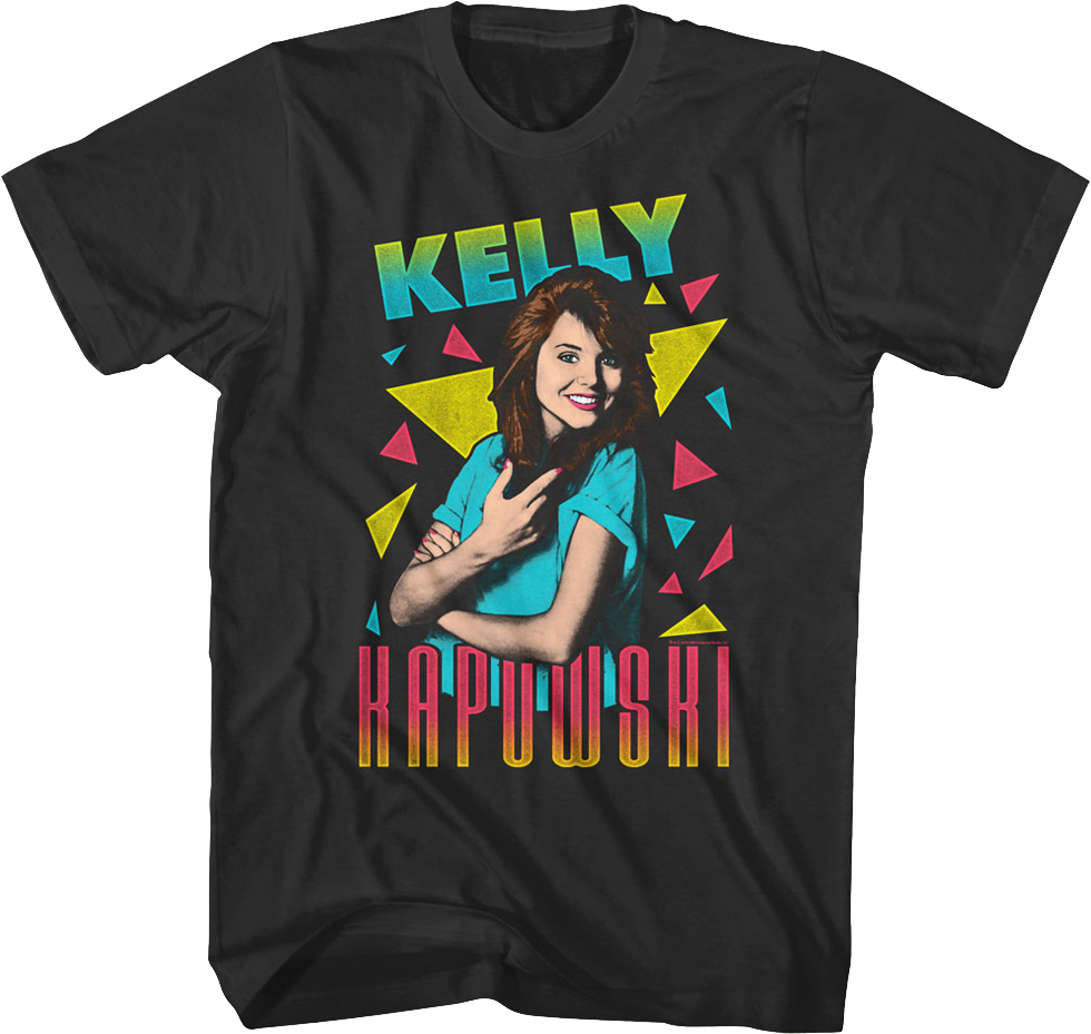 Triangles Kelly Kapowski Saved By The Bell T-Shirt Hoodie, Sweatshirt | CiraTrend.com (Image 1)