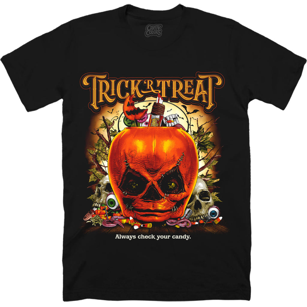 TRICK Ã¢â‚¬ËœR TREAT: CANDY COATED CARNAGE - T-SHIRT Hoodie, Sweatshirt | CiraTrend.com (Image 1)