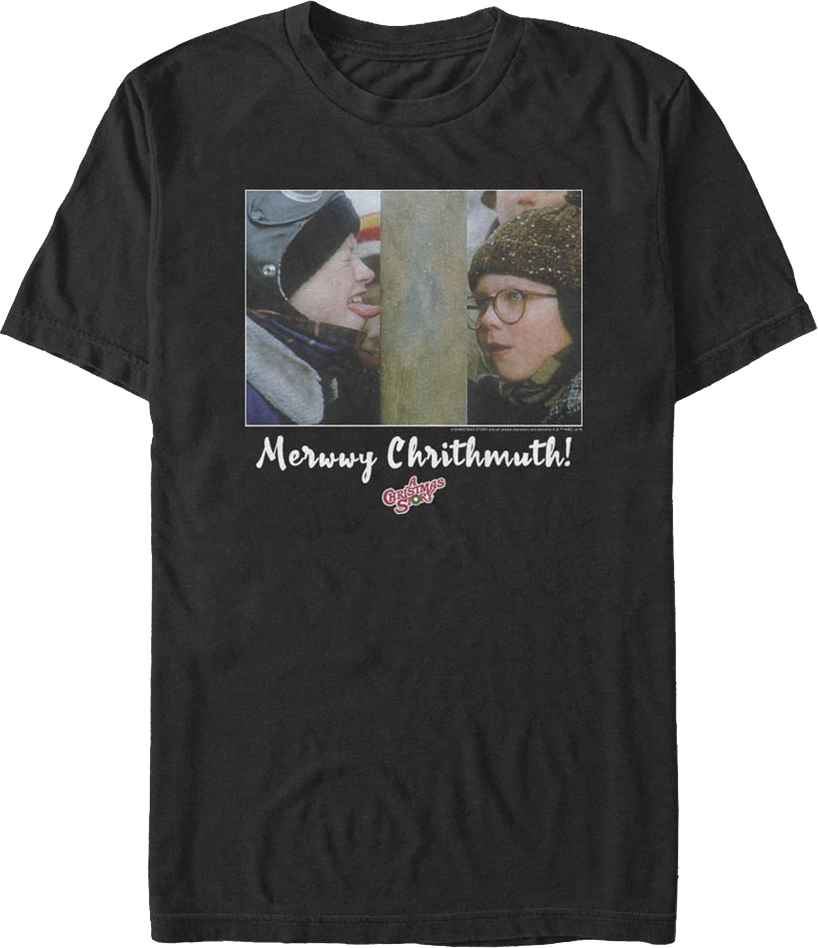 Triple Dog Dare Merwwy Chrithmuth Christmas Story T-Shirt Hoodie, Sweatshirt | CiraTrend.com (Image 1)