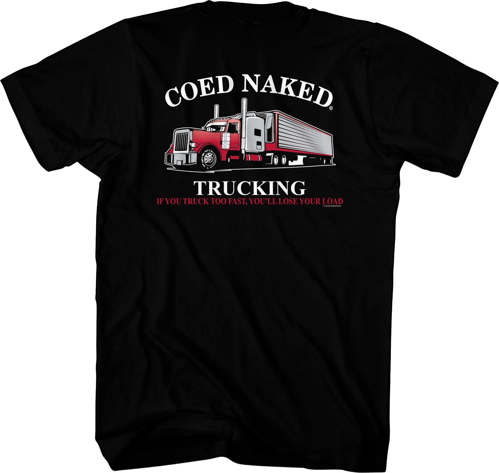 Trucking Coed Naked T-Shirt Hoodie, Sweatshirt | CiraTrend.com (Image 1)