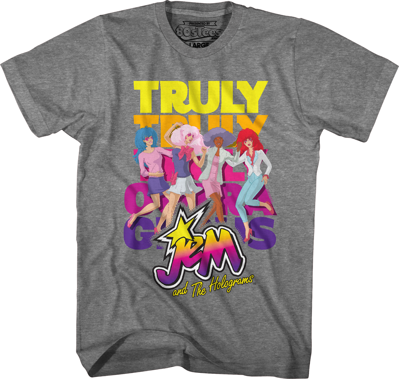 Truly Outrageous Group Pose Jem And The Holograms T-Shirt Hoodie, Sweatshirt | CiraTrend.com (Image 3)