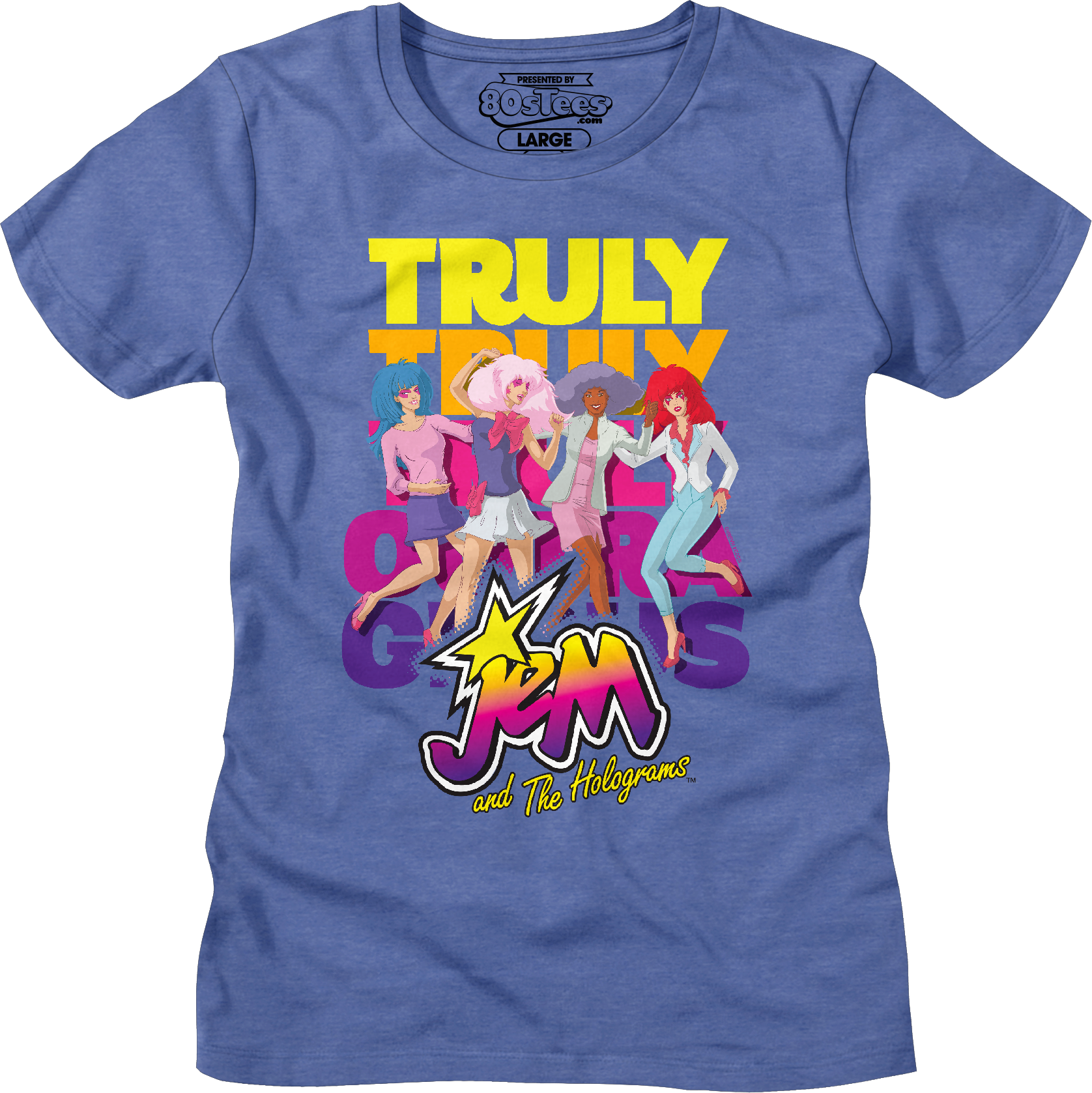 Truly Outrageous Group Pose Jem And The Holograms T-Shirt Hoodie, Sweatshirt | CiraTrend.com (Image 4)