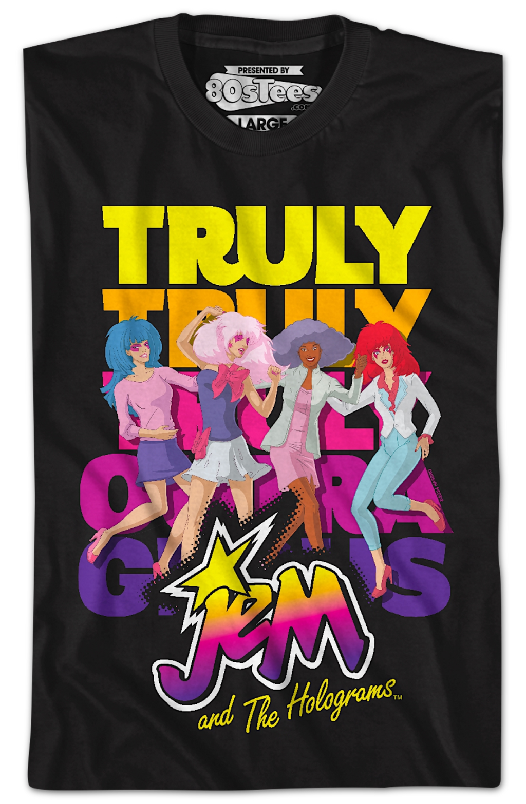 Truly Outrageous Group Pose Jem And The Holograms T-Shirt Hoodie, Sweatshirt | CiraTrend.com (Image 2)