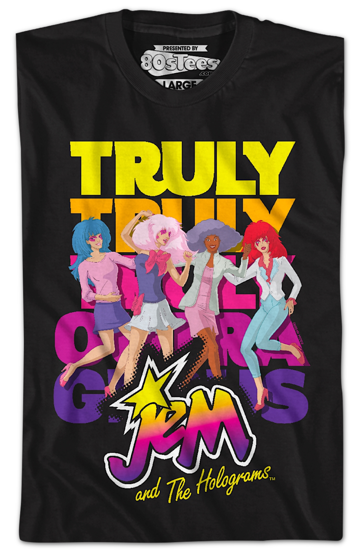Truly Outrageous Group Pose Jem And The Holograms T-Shirt Hoodie, Sweatshirt | CiraTrend.com (Image 2)