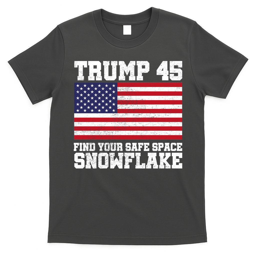 Trump 45 Find Your Safe Place Snowflake T-Shirt