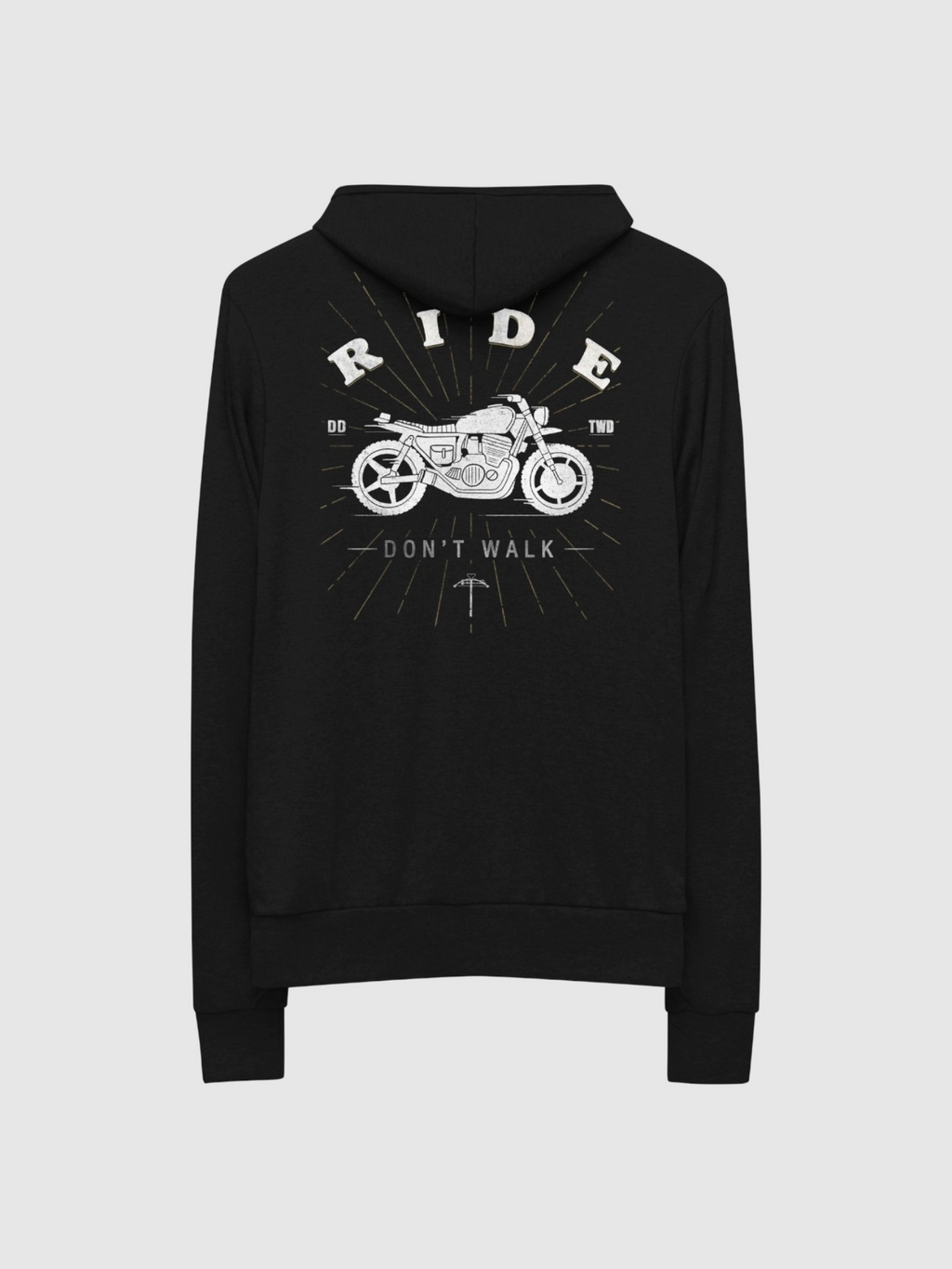 The Walking Dead Ride Don't Walk Zip Up Hoodie T-Shirts, Sweatshirt | CiraTrend.com (Image 2)
