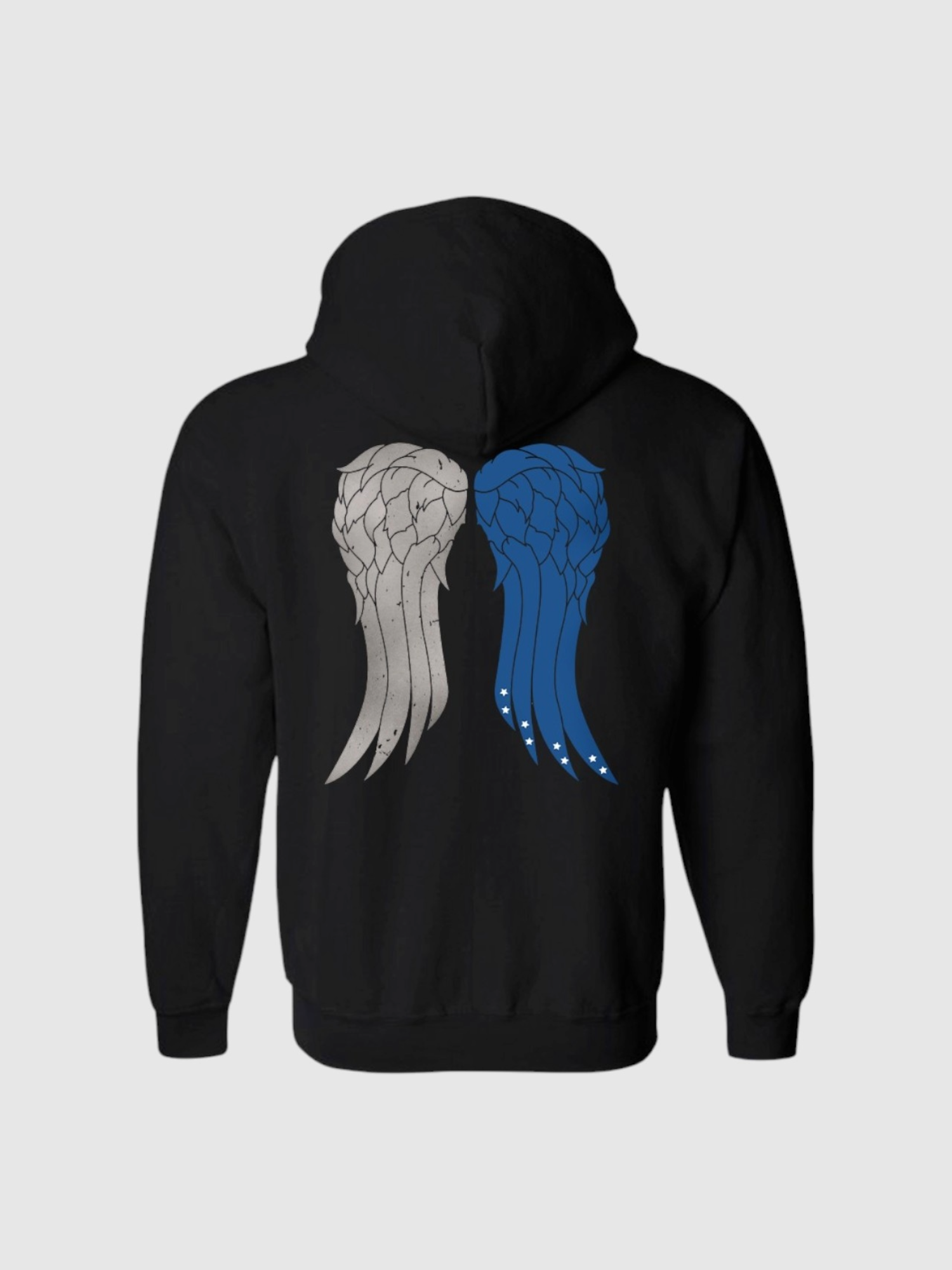 The Walking Dead Daryl's Wings Zip Up Hooded Sweatshirt T-Shirts, Hoodie | CiraTrend.com (Image 2)