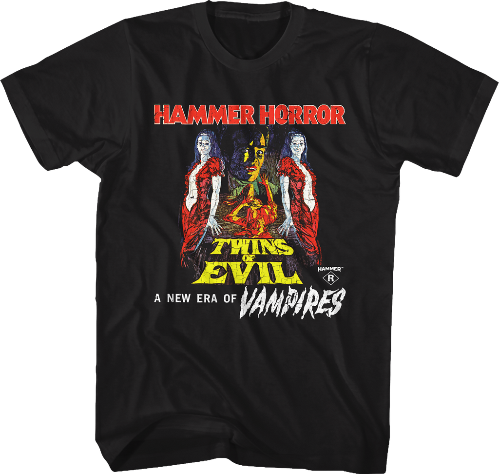 Twins Of Evil Hammer Films T-Shirt Hoodie, Sweatshirt | CiraTrend.com (Image 1)