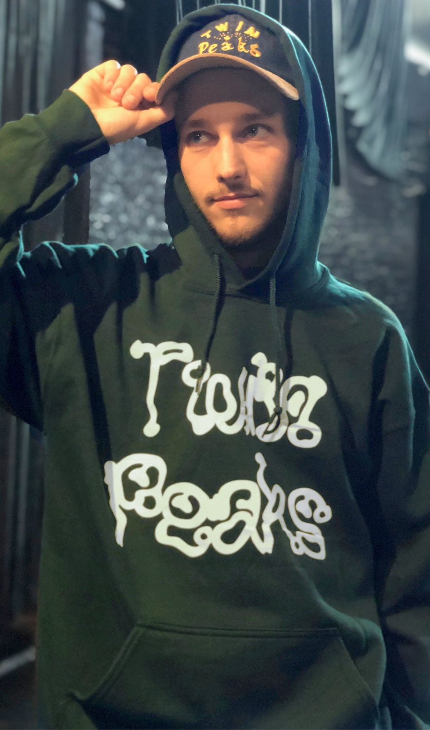 Abstract Logo Pullover Hoodie