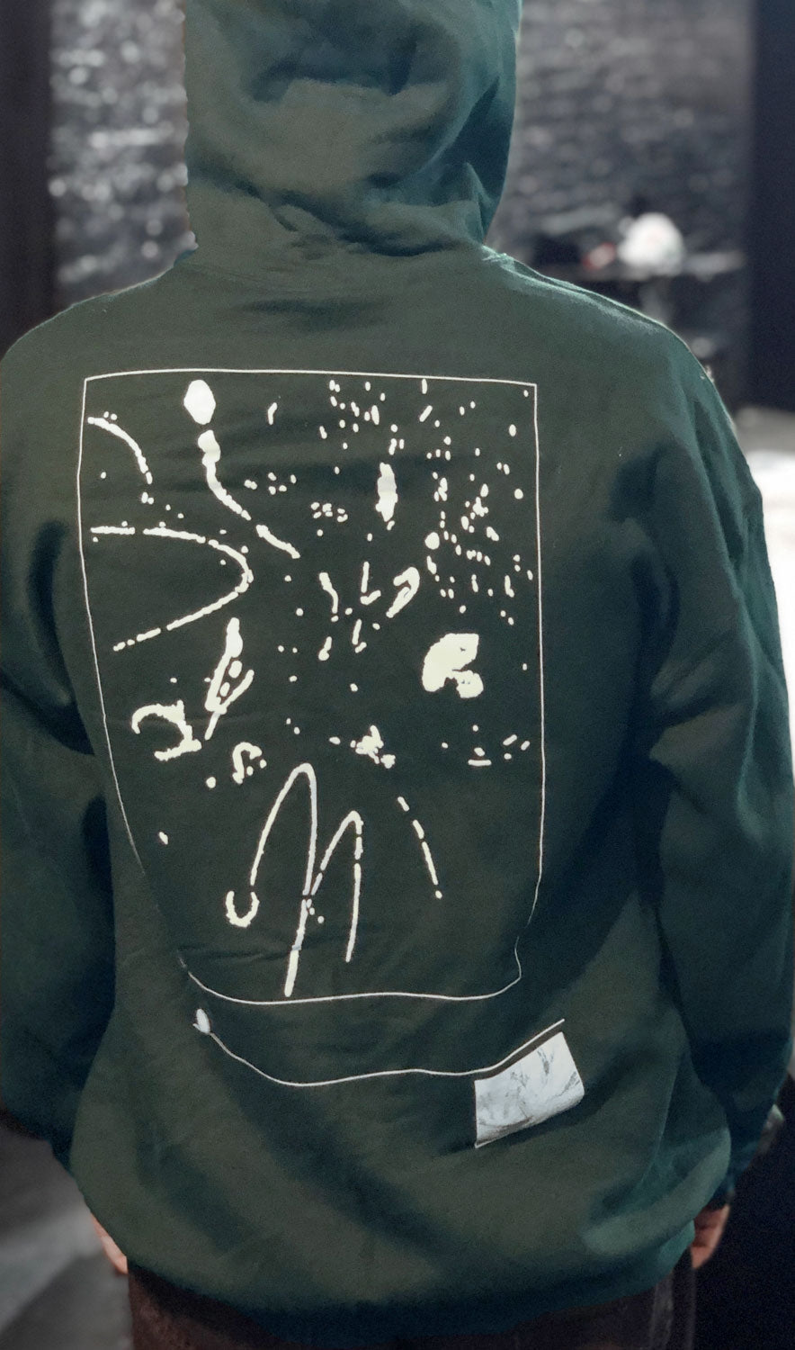 Abstract Logo Pullover Hoodie