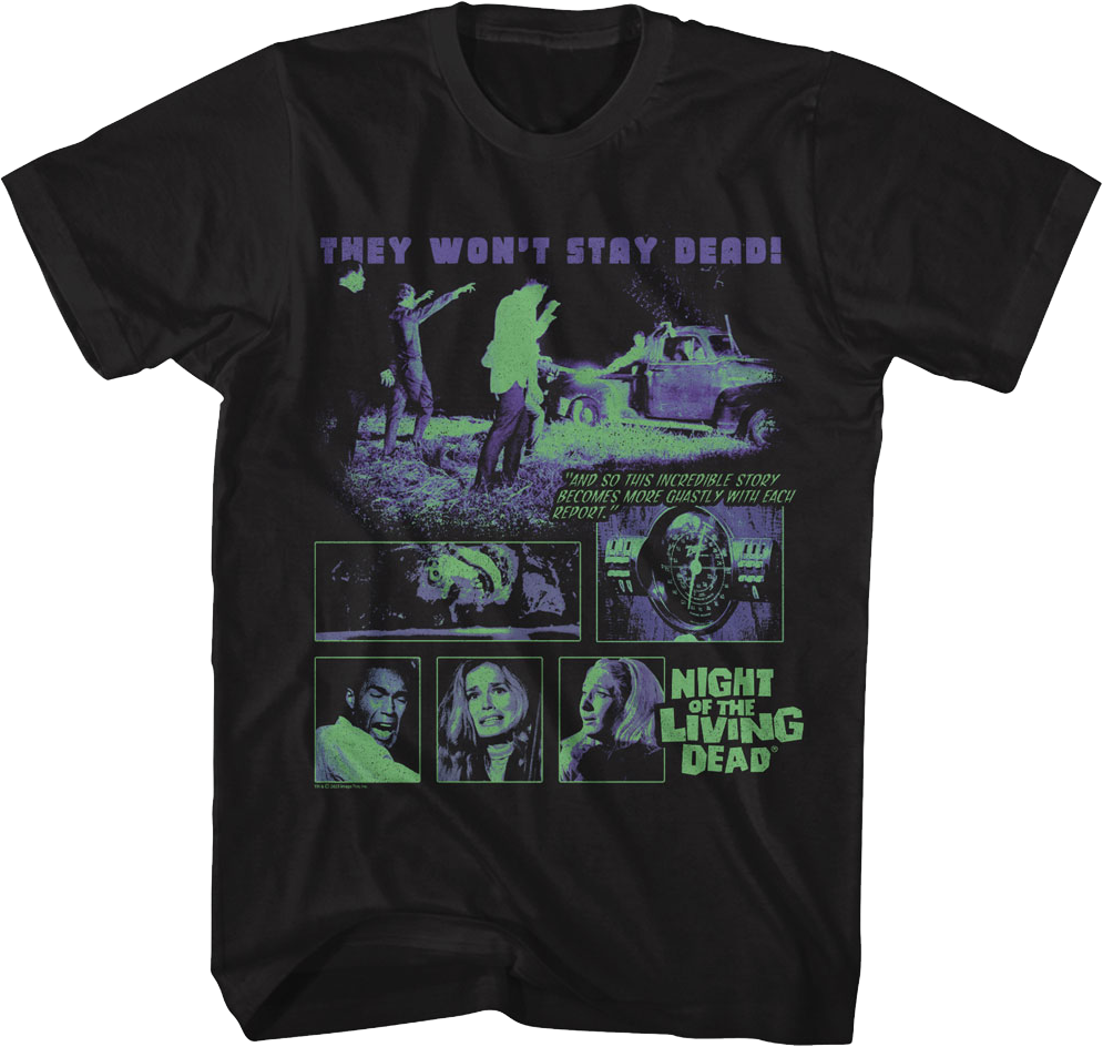 Two Tone Collage Night Of The Living Dead T-Shirt Hoodie, Sweatshirt | CiraTrend.com (Image 1)