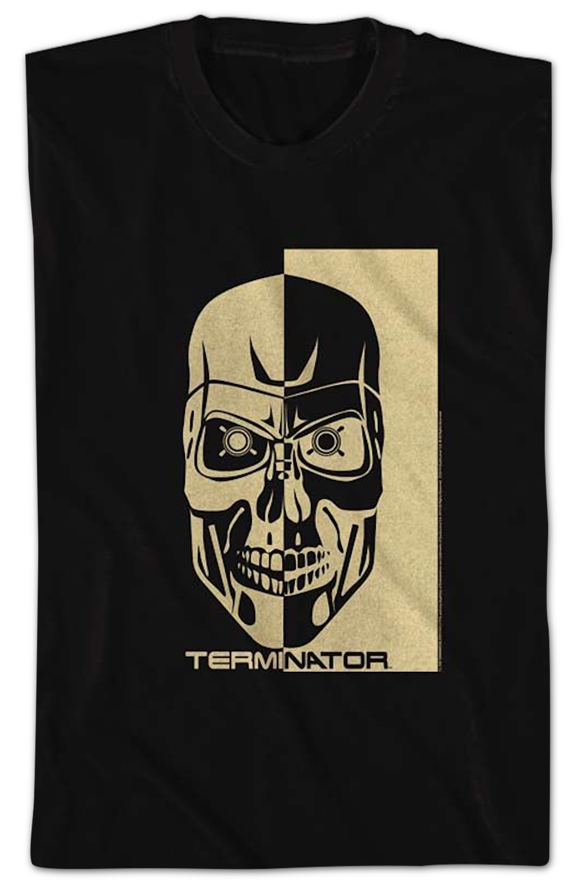 Two-Toned Endoskeleton Skull Terminator T-Shirt Hoodie, Sweatshirt | CiraTrend.com (Image 2)