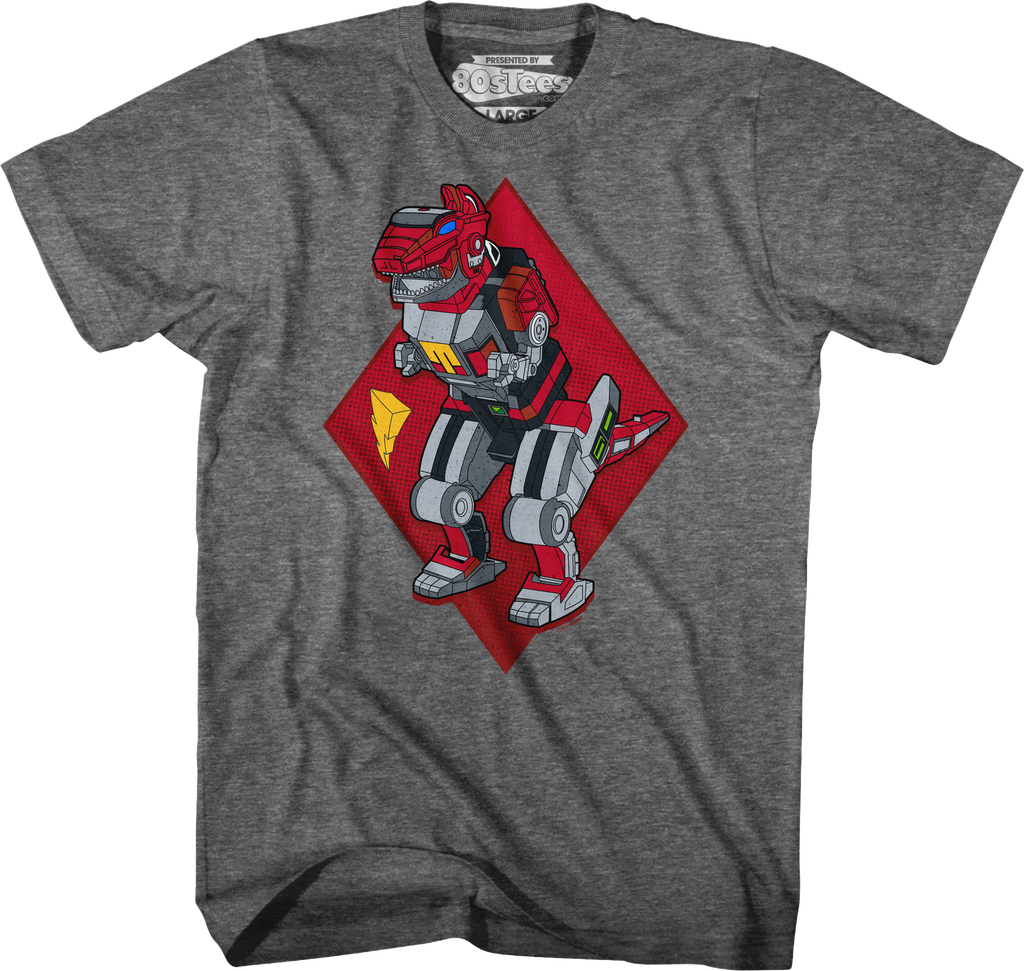 Tyrannosaurus Dinozord Mighty Morphin Power Rangers T-Shirt Hoodie, Sweatshirt | CiraTrend.com (Image 1)