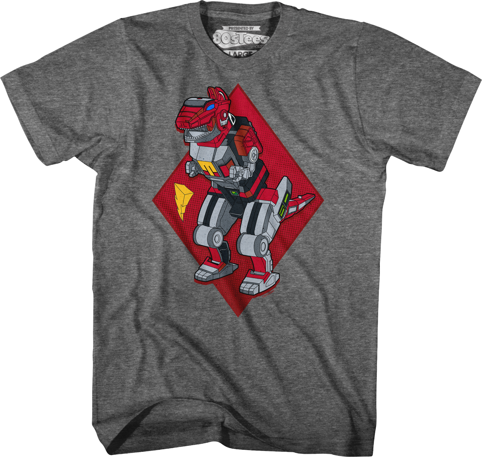 Tyrannosaurus Dinozord Mighty Morphin Power Rangers T-Shirt Hoodie, Sweatshirt | CiraTrend.com (Image 1)