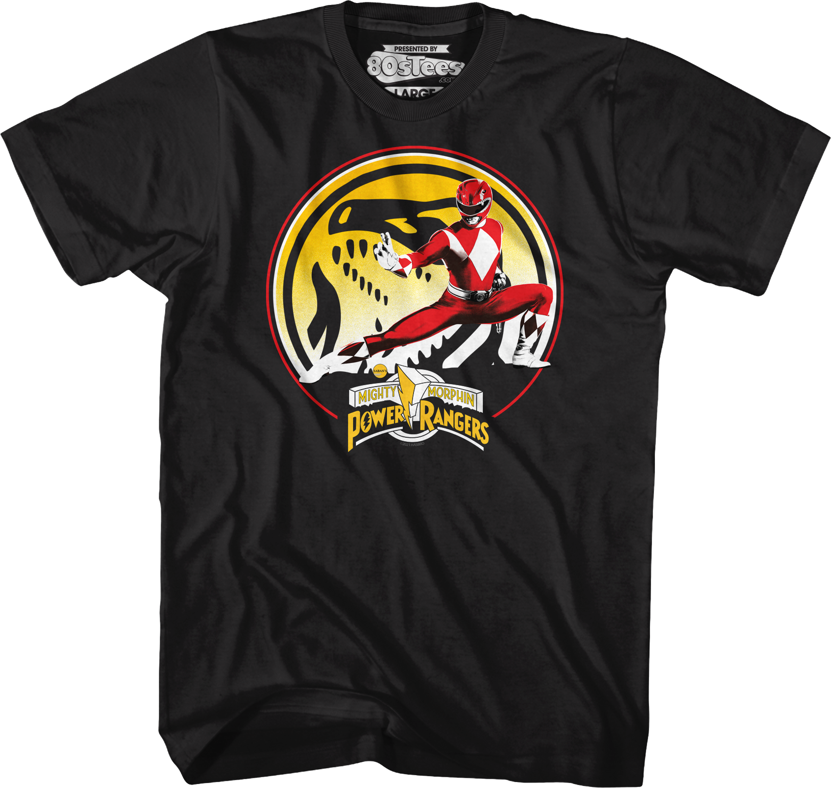 Tyrannosaurus Power Coin Mighty Morphin Power Rangers T-Shirt Hoodie, Sweatshirt | CiraTrend.com (Image 1)