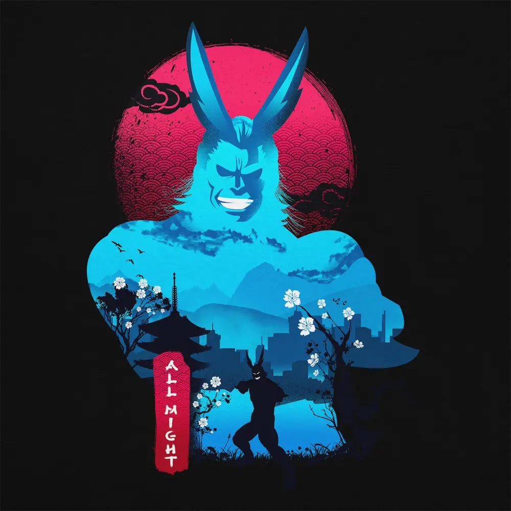 Ukiyo E All Might T-Shirts, Hoodie, Sweatshirt