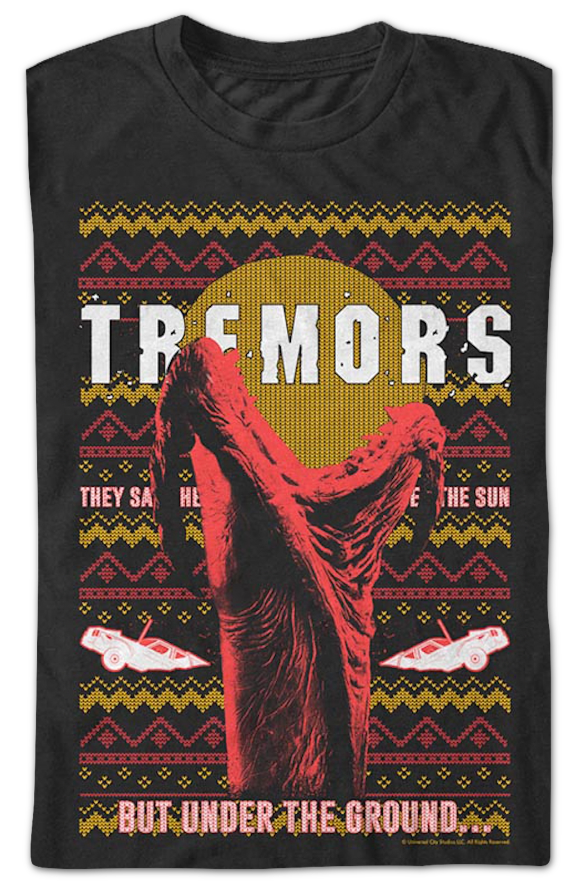 Under The Ground Faux Ugly Christmas Sweater Tremors T-Shirt Hoodie, Sweatshirt | CiraTrend.com (Image 2)
