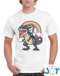 Unicorn Riding Dinosaur – Rex Funny Unicorns Party Rainbow Squad Gifts for Kids Boys Girls Shirt