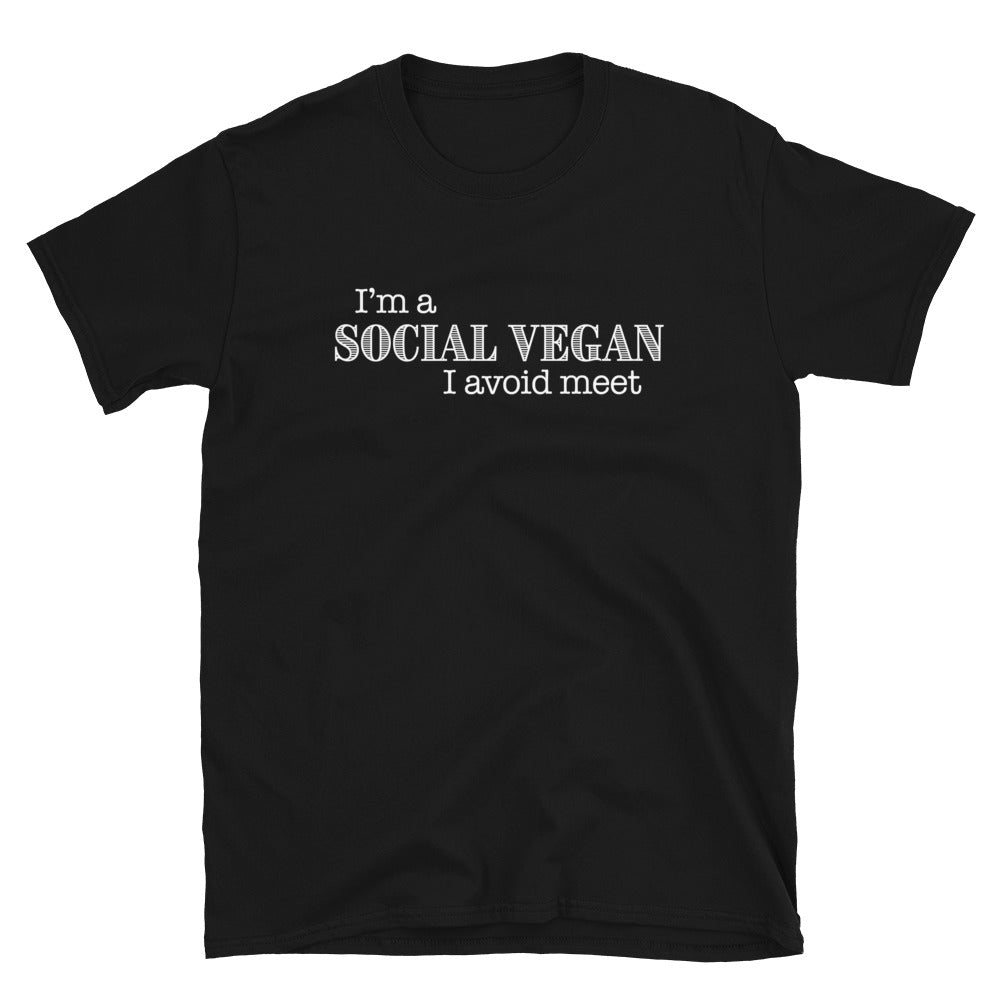 I'm a Social Vegan I Avoid Meet T-Shirt Hoodie, Sweatshirt | CiraTrend.com