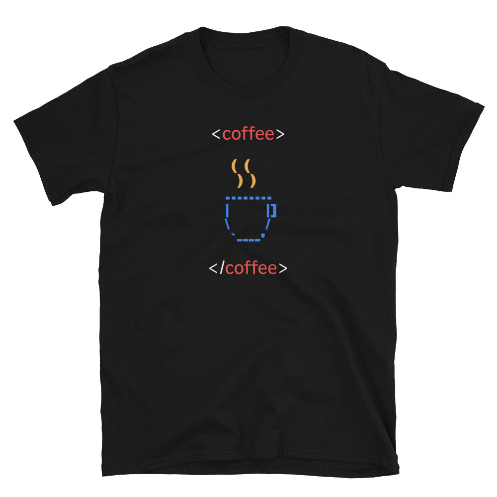 Coffee Ascii Art Developer Humor T-Shirt Hoodie, Sweatshirt | CiraTrend.com (Image 2)