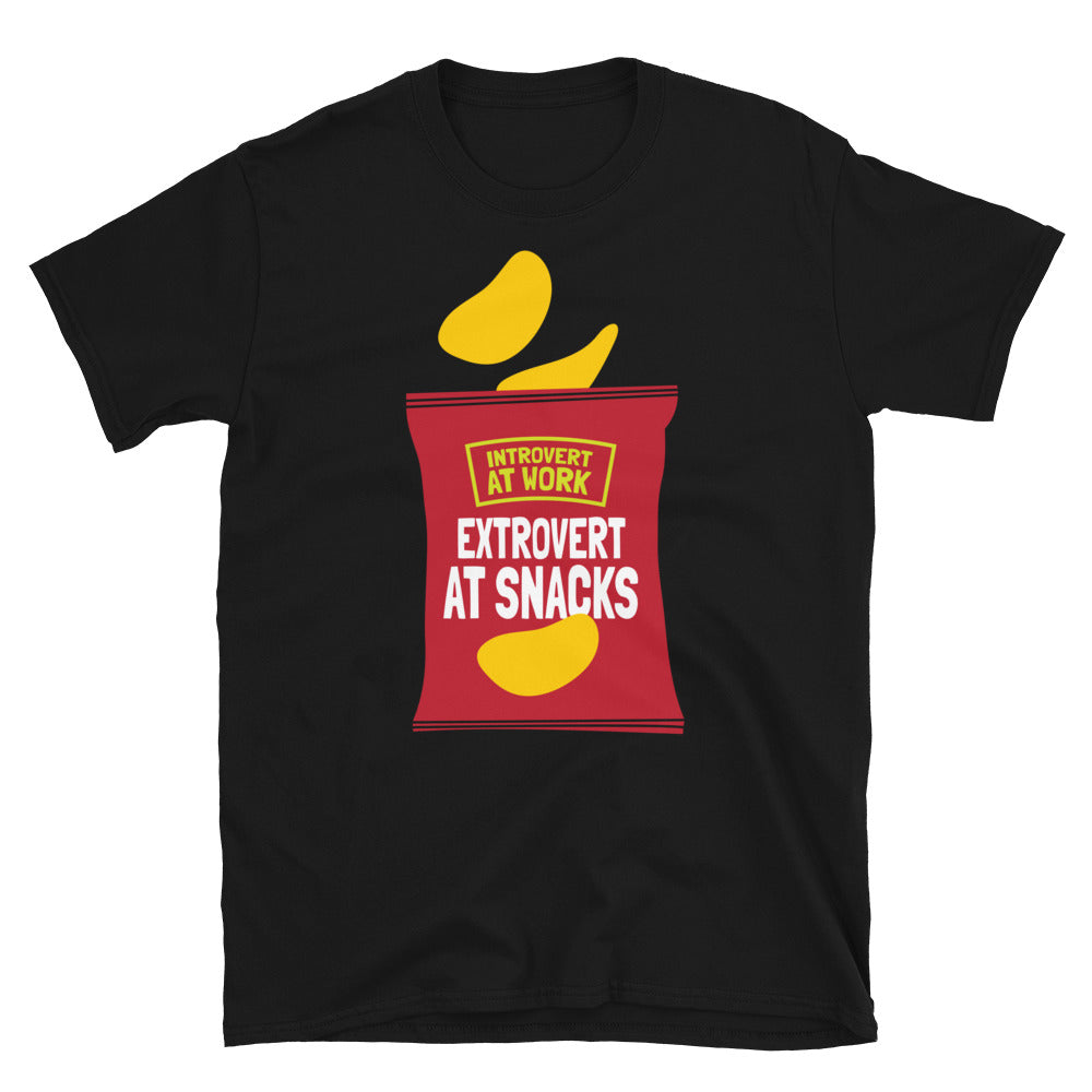 Introvert At Work, Extrovert At Snacks T-Shirt Hoodie, Sweatshirt | CiraTrend.com (Image 1)