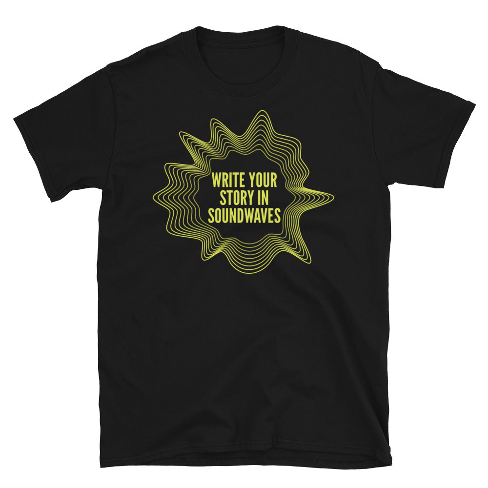 Write Your Story In Soundwaves T-Shirt Hoodie, Sweatshirt | CiraTrend.com (Image 1)