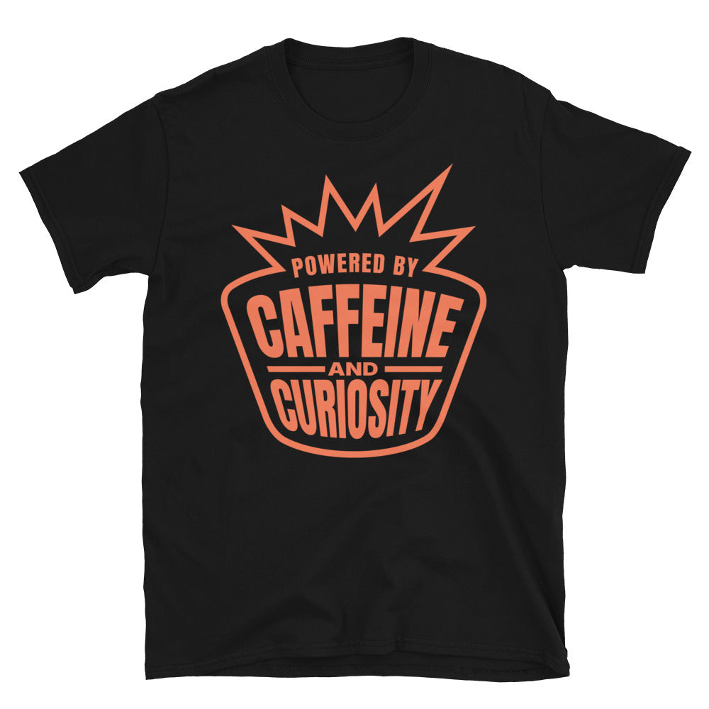 Powered By Caffeine And Curiosity T-Shirt Hoodie, Sweatshirt | CiraTrend.com (Image 3)