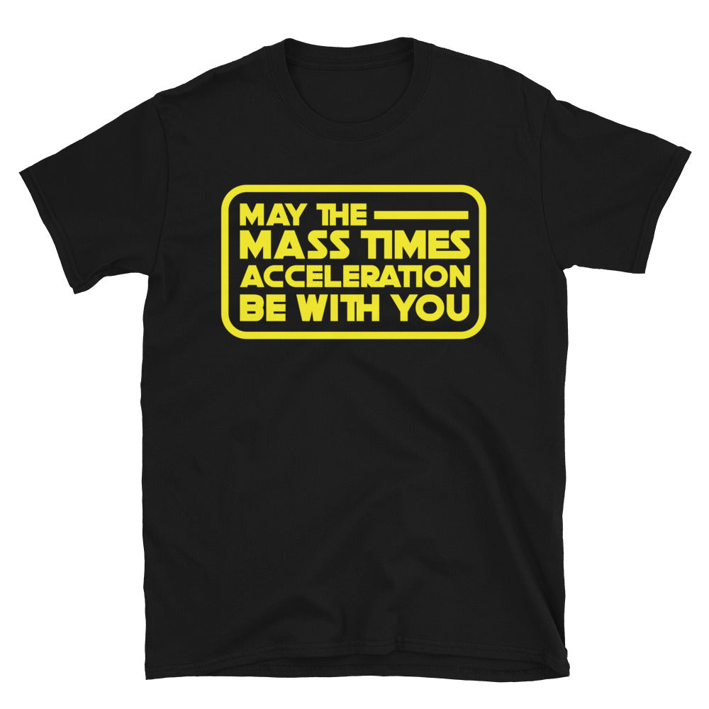 May The Mass Times Acceleration Be With You T-Shirt Hoodie, Sweatshirt | CiraTrend.com (Image 1)