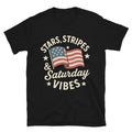 Stars, Stripes & Saturday Vibes T-Shirt Hoodie, Sweatshirt | CiraTrend.com (Image 1)