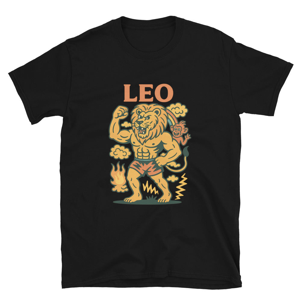 Leo Zodiac Sign (Vintage Comic Style) T-Shirt Hoodie, Sweatshirt | CiraTrend.com (Image 3)