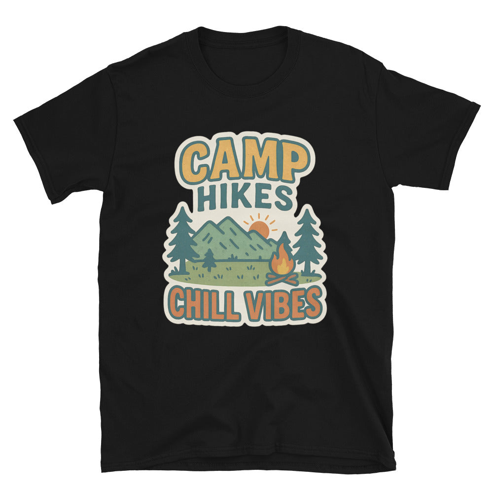 Camp Hikes & Chill Vibes T-Shirt Hoodie, Sweatshirt | CiraTrend.com (Image 3)