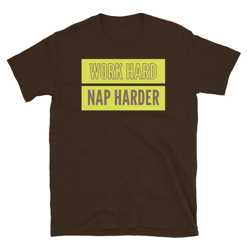 Work Hard, Nap Harder T-Shirt Hoodie, Sweatshirt | CiraTrend.com (Image 1)