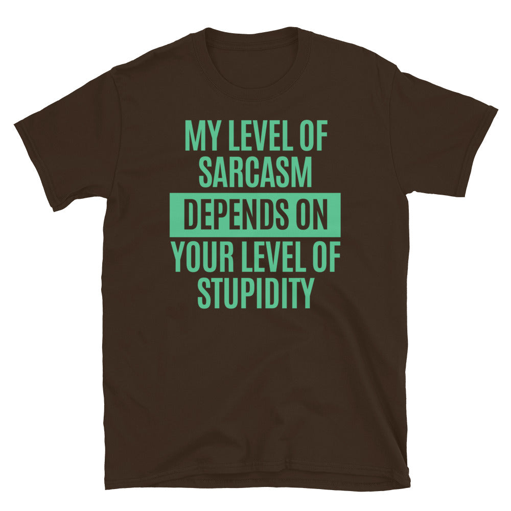 My Level Of Sarcasm Depends On Your Level Of Stupidity T-Shirt Hoodie, Sweatshirt | CiraTrend.com (Image 5)