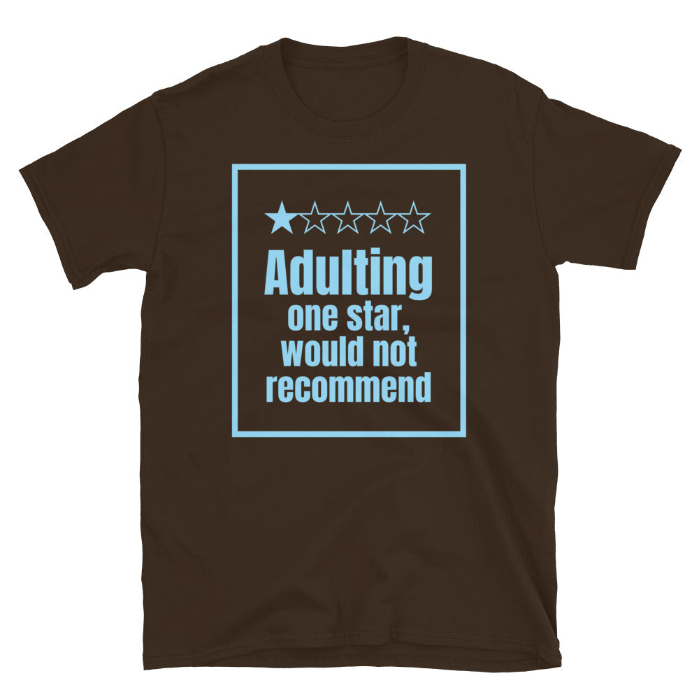 Adulting: One Star, Would Not Recommend T-Shirt Hoodie, Sweatshirt | CiraTrend.com (Image 1)